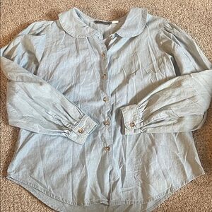 Willow bend cottage core denim button down small
